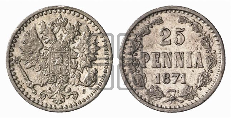 25 пенни 1871 года