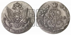 5 копеек 1782 года КМ (КМ, Сузунский монетный двор)