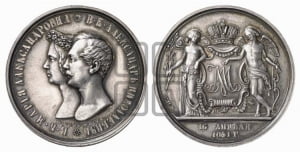 1 рубль 1841 года СПБ/НГ (На бракосочетание Александра Николаевича, “Свадебный”)
