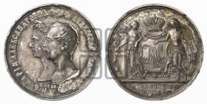1 рубль 1841 года СПБ/НГ (На бракосочетание Александра Николаевича, “Свадебный”)
