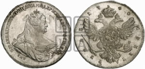 Рубль 1740 года СПБ (петербургский тип)