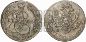 5 копеек 1782 года КМ (КМ, Сузунский монетный двор)