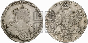 Полтина 1738 года СПБ (петербургский тип, со знаком СПБ)