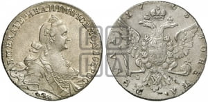 Рубль 1768 года ММД/EI ( MMД, без шарфа на шее)