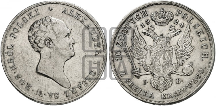 10 злотых 1824 года