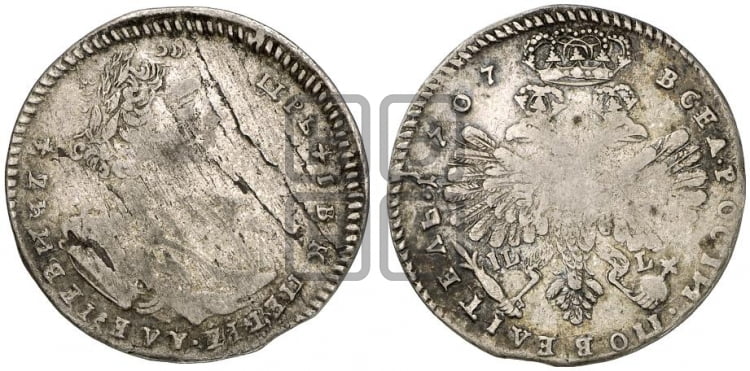 Тинф 1707 года (со знаком IL или  ILL)