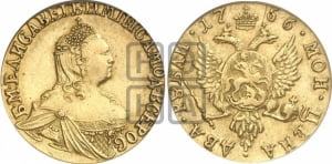 2 рубля 1756 года (без обозначения монетного двора)