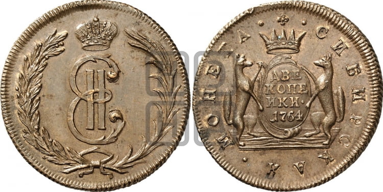 2 копейки 1764 года (для Сибири)