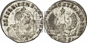 3 гроша 1761 года