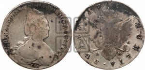 Рубль 1783 года СПБ/ММ (новый тип)