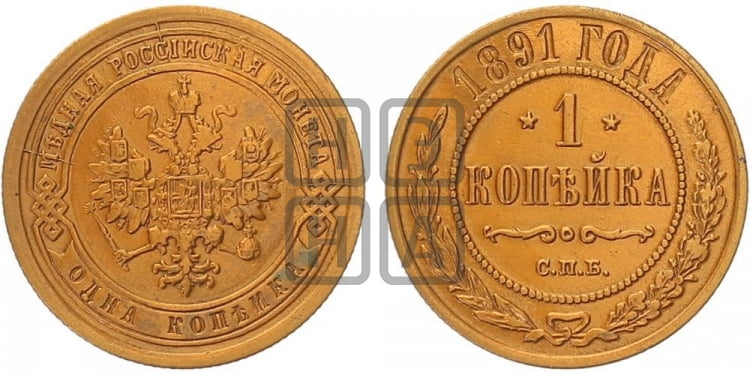 1 копейка 1891 года