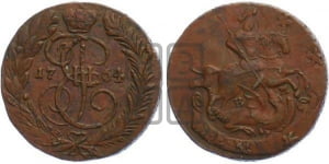 2 копейки 1764 года ЕМ (ЕМ, Екатеринбургский монетный двор)