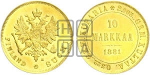 10 марок 1881 года S