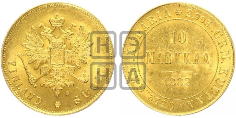 10 марок 1882 года