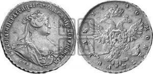 Рубль 1740 года СПБ (петербургский тип)