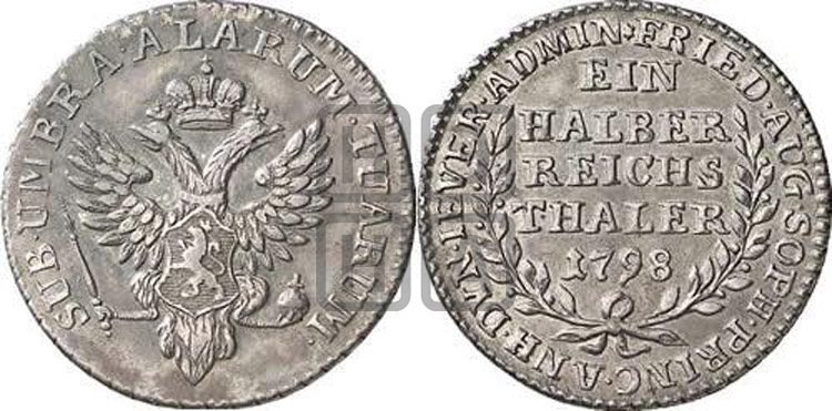 Ein halber reichsthaler 1798 года