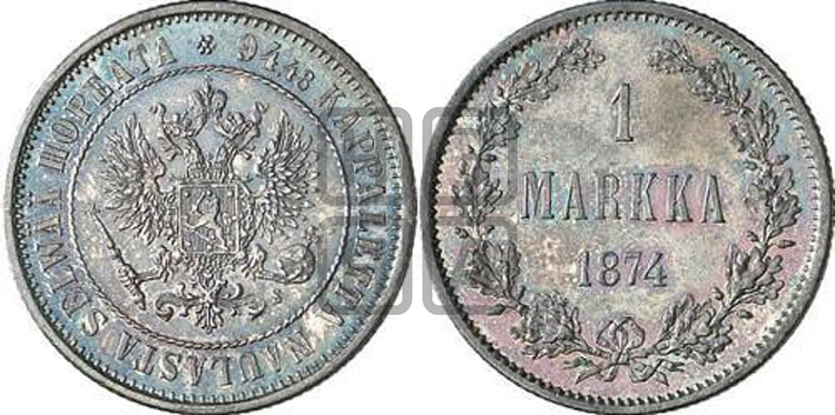 1 марка 1874 года