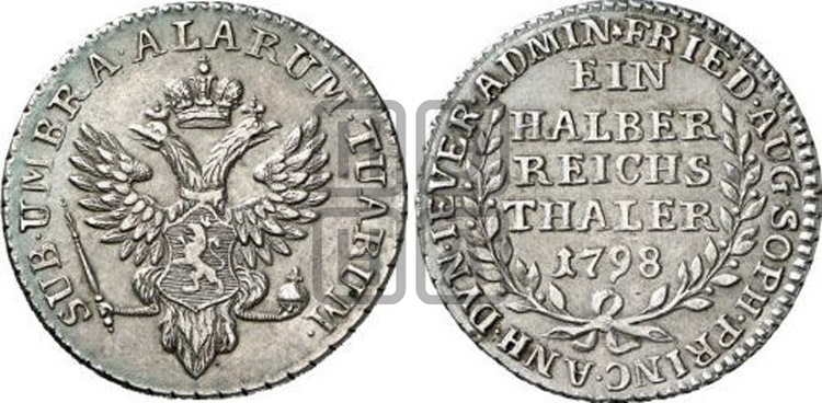 Ein halber reichsthaler 1798 года