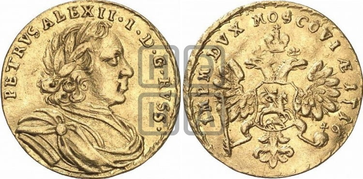 1 червонец 1716 года (надпись латинская)