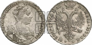 Рубль 1726 года (Портрет вправо, Московский тип)
