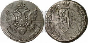 5 копеек 1789 года КМ (КМ, Сузунский монетный двор)