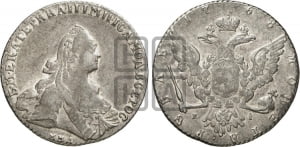 Рубль 1768 года ММД/EI ( MMД, без шарфа на шее)