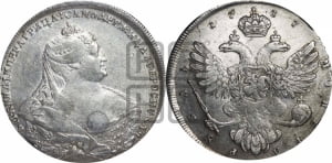 Рубль 1737 года (московский тип)