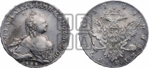 Рубль 1759 года СПБ / Я I (СПБ, портрет “Ивановский”)