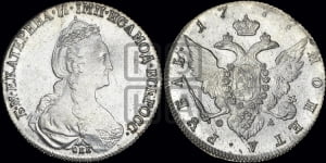 Рубль 1777 года СПБ/ѲЛ (новый тип)