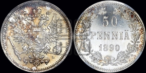 50 пенни 1890 года L
