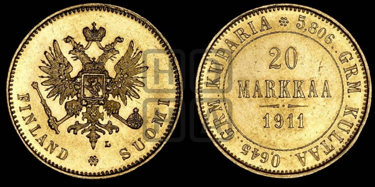 20 марок 1911 года