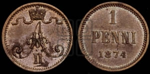 Пенни 1874 года