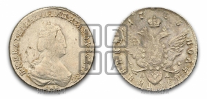 Полуполтинник  1785 года СПБ/ЯА (новый тип)