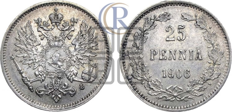 25 пенни 1906 года