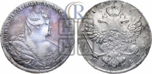 Рубль 1737 года (московский тип)