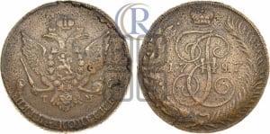 5 копеек 1787 года ТМ (ТМ, Таврический монетный двор)
