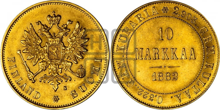10 марок 1882 года