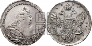 Рубль 1737 года (московский тип)