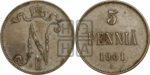 5 пенни 1901 года