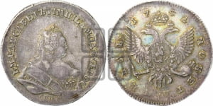 Рубль 1742 года СПБ (СПБ под портретом)