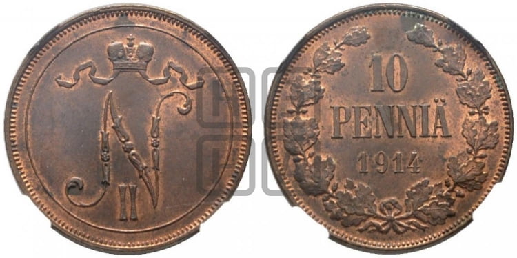 10 пенни 1914 года