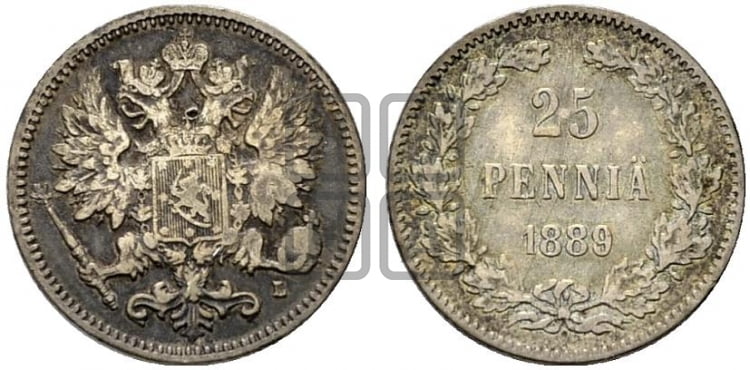 25 пенни 1889 года