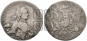 Рубль 1764 года СПБ / СА (с шарфом на шее)