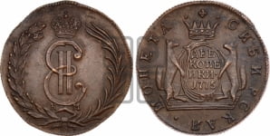 2 копейки 1775 года КМ (для Сибири)