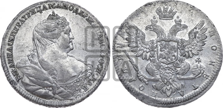 Полтина 1737 года (московский тип)