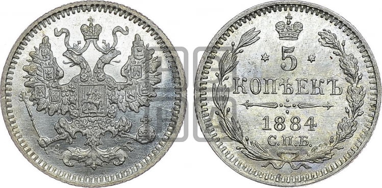 5 копеек 1884 года