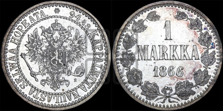 1 марка 1866 года