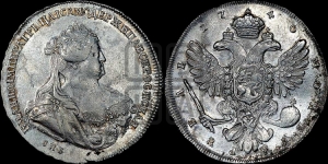 Рубль 1740 года СПБ (петербургский тип)