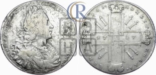 1 рубль 1727 года