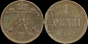 1 пенни 1882 года